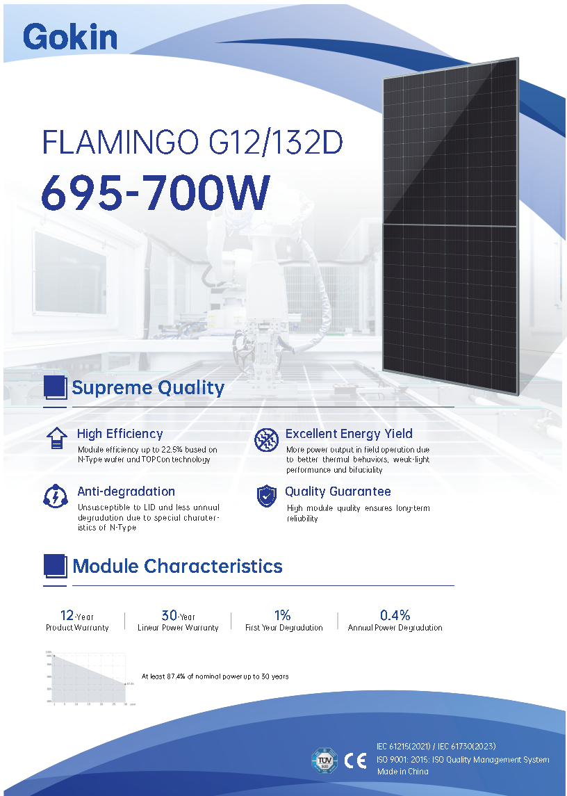 FLAMINGO  G12-132D<br>695-700W